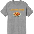 thumbnail image 3 of Waffle Dad Dad Jokes for Father's Day Men's Heather Gray Crew Neck Short Sleeve Tee-Medium, 3 of 4