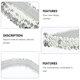 thumbnail image 3 of 12 diademas de lentejuelas para mujer, diademas de lentejuelas, accesorios para el cabello para mujer, 3 of 5