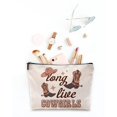 thumbnail image 3 of Bolsa de maquillaje Sufamb Long Live Cowgirls Retro Western Beige, 3 of 4