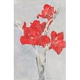 thumbnail image 2 of Mondrian, Piet 11x14 Black Ornate Wood Framed with Double Matting Museum Art Print Titled - Red Gladioli, 2 of 4