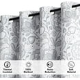 thumbnail image 3 of Decoultimatex Contemporary Jacobean Floral Grommet Blackout Curtains, 50 x 84 in (2 Panels), 3 of 6