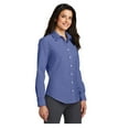 thumbnail image 4 of Port Authority Women's SuperPro Oxford Long Sleeve Shirt Navy Small, 4 of 4