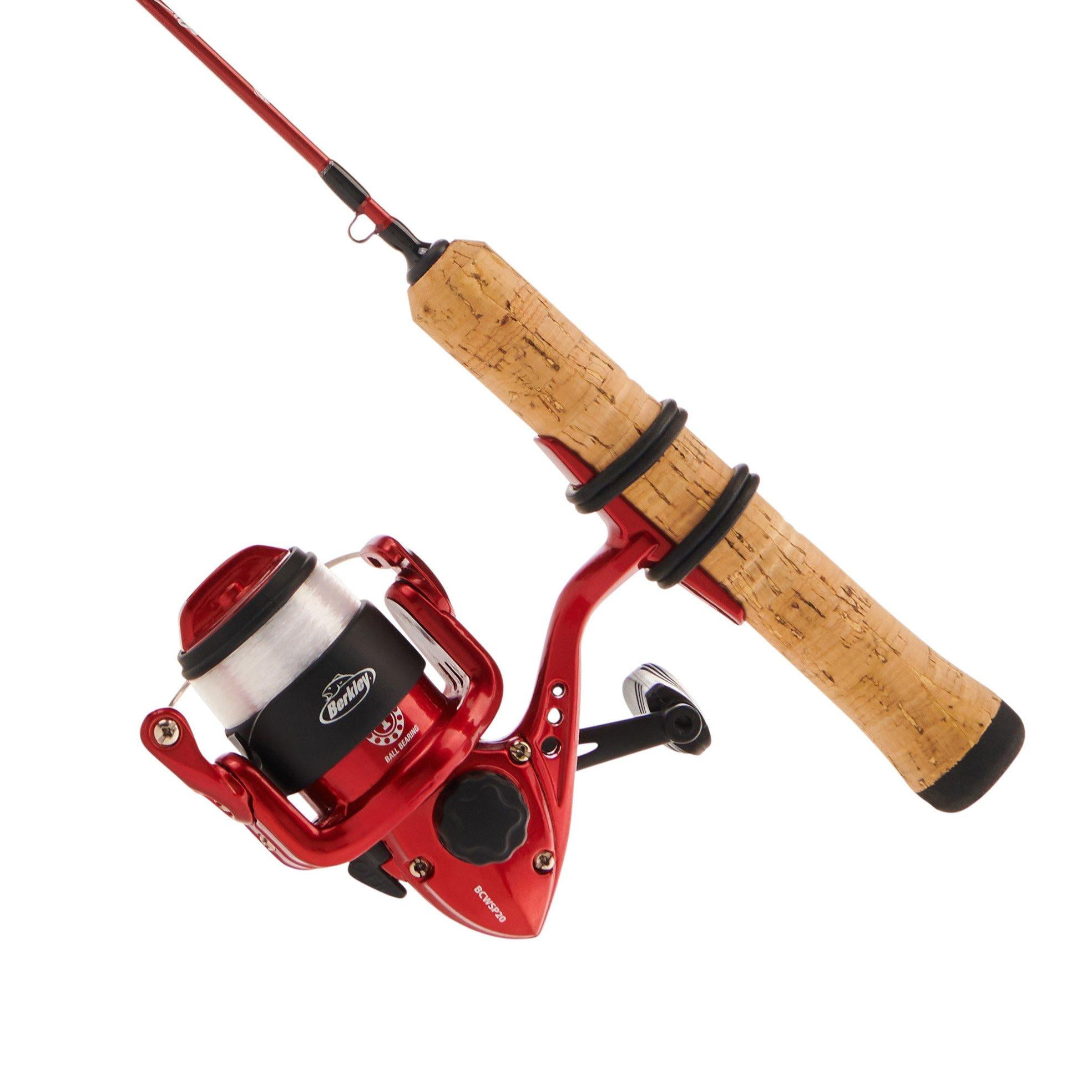 Berkley Cherrywood Ice Spinning Fishing Combo, 26" Medium Light Rod, 2000 Size Reel