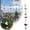 C, variant on Wind Chimes for Outdoor Stainless Steel Hanging Ornament with Circular Heart Wing Spiral Design for Bird Deterrence Wind