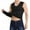 Black, variant on Men's Summer Ice Silk Traceless Thin Breathable Pure Color V-neck Sleeveless Top