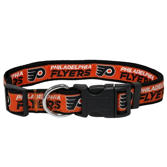 Pets First NHL Philadelphia Flyers Cat and Dog Collar - Heavy-Duty, Durable & Adjustable Collar, Small