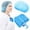 Blue, variant on stcellnmex 100 Pcs Disposable Bouffant Caps Bulk Elastic Dust Hairnets for Food Service Nurses Labs Blue 21 Inch