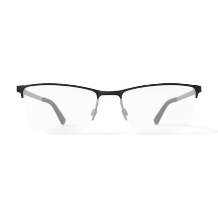 Walmart Men's MV012 Robb Rectangular Prescription Eyeglasses with Case, Silver