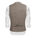 thumbnail image 6 of COOFANDY Men's Formal Waistcoat Regular Fit Business Dress Vest 6 Button, 6 of 10