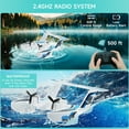 thumbnail image 6 of Bruce&Shark RC Plane Remote Control Airplanes for Water Land & Air, Tri-Phibian Aircraft, RC Airplane, 2.4GHz RTF Airplane Glider for Boys Girls Kids Adult, 6 of 10