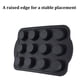 thumbnail image 4 of Fábrica nueva silicona 12-pieza silicona muffin molde hogar antiadherente taza muffin hornear molde hornear bandeja herramienta bandeja, 4 of 6