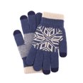 thumbnail image 4 of HOOWIFFY 1 Pair Blue Knitted Winter Gloves for Men, Thermal Driving Gloves for Cold Weather, 4 of 6