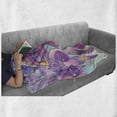thumbnail image 5 of Crazy Art Soft Flannel Fleece Blanket, Interpretation of Cartoon Magic Mushrooms in a Modern Style Vivid Trippy Design, Cozy Plush for Indoor and Outdoor Use, 70" x 90", Multicolor, by Ambesonne, 5 of 5