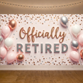 thumbnail image 6 of Decorative Design Officially Retired Banner Glitter Lettering Balloon Decoration Gold Stars Hanging Decor for Retirement Party Event Celebration Indoor Decoration, 6 of 7