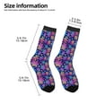 thumbnail image 2 of Fuzoiu Rainbow Snowflakes Print Kids Socks For Boys Girls,Grip Crew Socks with Non Slip,Lightweight Stretch Crew Socks,Toddlers Crew Boot Socks, 2 of 5