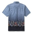 thumbnail image 2 of YIUME Men's Hawaiian Shirt Soaring Ambition Print Cotton Button-down Short Sleeve Aloha Shirt, 2 of 9