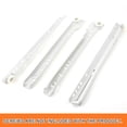 thumbnail image 2 of Uxcell Hardware Drawer Slides Full Extension Smooth Slide Rails Tracks 1 Pair White, 2 of 2
