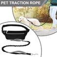 thumbnail image 2 of Wekvgz 2Pcs Dog Running Waist Leash Nylon Pet Leash with Waist Bag Swivelling Metal Buckle Reflective Belt Buckle Load Bearing Leash Double Handle Adjustable Belt Leash Suitable for Pets, 2 of 11
