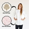 thumbnail image 6 of Women's Warm Up Medical Scrub Jacket (White, X-Small), 6 of 7