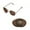 Brown, variant on Walleva 24K Gold Polarized Replacement Lenses for Ray-Ban Round Metal RB3447 50mm Sunglasses