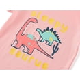 thumbnail image 3 of Beezizac Summer Snug-Fitting Pajamas for Unisex Boys & Girls – Pink & Dino PJs Ultra Soft Set Toddlers/Little Kids Jammies Size 6, 3 of 7