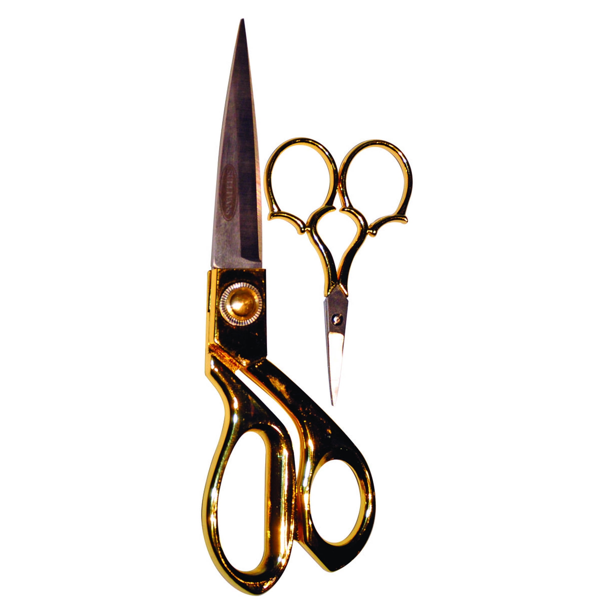 Gold Handle Scissor Set, 8" and 4"