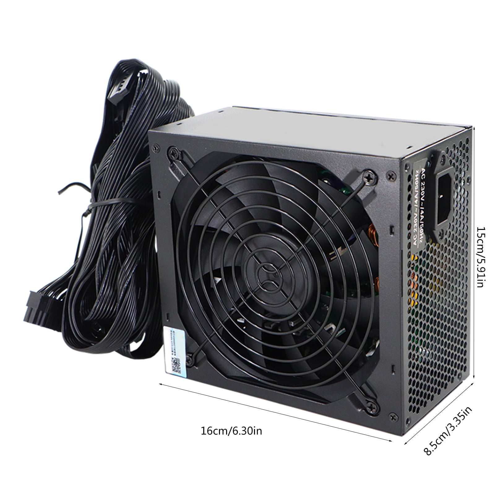 Advanced 550W Gaming Power Supply With Thermal Control and 700W Peaks Output Rate 550W Power Supply for Computer