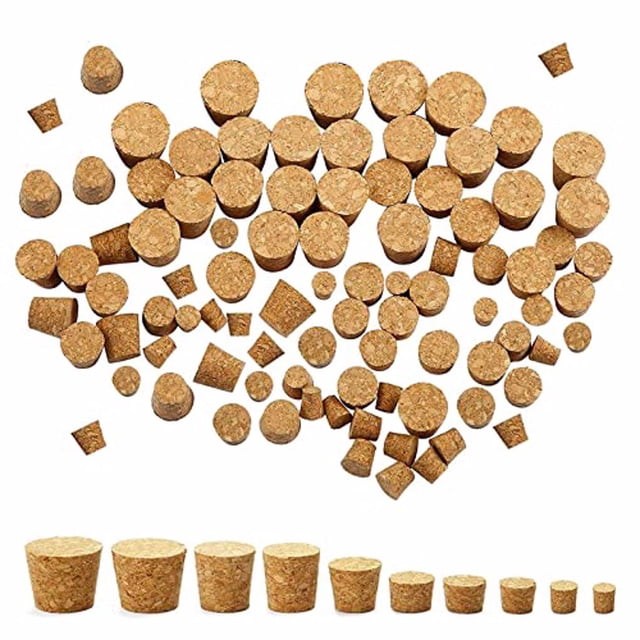 Maoww 100Pcs Bottle Stoppers Champagne Beverage Saver Plug Corks Plugs Kitchen 1Set
