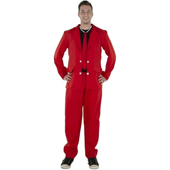 Dress Up America 3 Piece Party Suit Red, Adults | Unisex X-Large