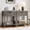 Dark Grey Oak, variant on Aufeile Fluted Nightstand with Charging Station, Bedside Table with Drawer & Open Shelf, Small Wood Nightstand with 2 AC Outlets USB & Type-C, Bedroom Side Table, Black