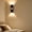 Black, variant on Magnetic Rechargeable Motion Sensor Hill‑Shape Spotlight, Multi‑Color Changing Human Body Induction LED Lamp, Wireless Portable Night Light for Hallway Stair Bedroom Home Decor