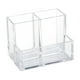 thumbnail image 1 of Portalápices de escritorio transparente y duradero para almacenamiento en la encimera Organizador de vasos para lápices de acrílico de 3 secciones, 1 of 6