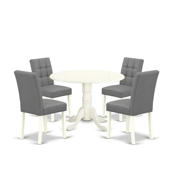 East West Furniture 5 Piece Dining Table Set contain A Modern Table