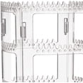 thumbnail image 5 of Soporte giratorio para aretes y organizador de joyas, soporte clásico de exhibición de estante de joyería de 4 niveles, para collares, pendientes, perforaciones, transparente 16 cm * 16 cm * 30 c, 5 of 5