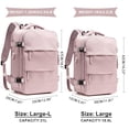 thumbnail image 2 of Mochila de viaje coowoz Large-L impermeable para mujer/hombre rosa, 2 of 7