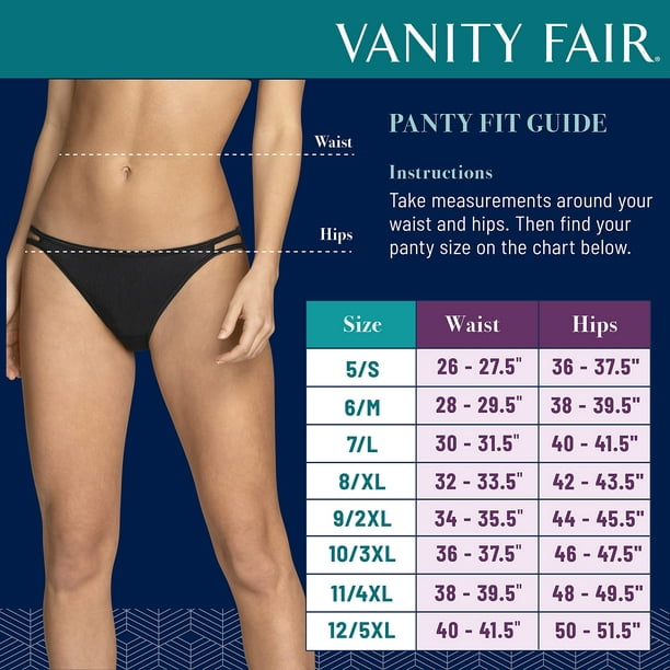 Vanity Fair Women's Flattering Lace Cotton Stretch Brief Panty 13396 
