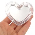 thumbnail image 3 of KAKOWELY jewelry box for men Empty Clear Cream Box Jars Heart Shaped Pot Jars Transparent Heart Shaped Empty Makeup Case for DIY Cosmetics Container and Powder Storage Box, 3 of 5