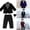 Black, variant on Kids Boys Formal Suit Set Toddler Blazer Jacket Pants Pageant Tuxedo Wedding Bowtie Outfits Set Ring Bearer Birthday Piano Performance Clothes Gentleman Clothing Set