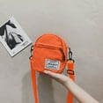 thumbnail image 4 of Yucurem Fashion Women Canvas Patchwork Crossbody Bag Casual Mini Handbags (Orange), 4 of 6