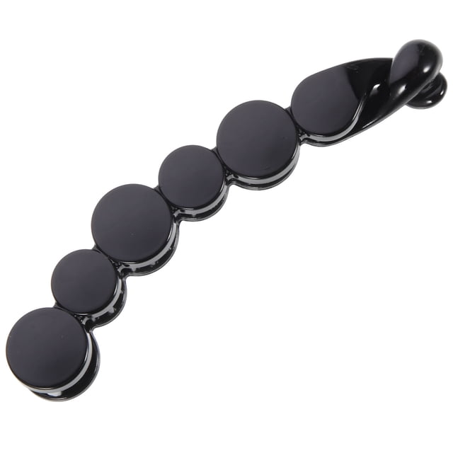 1pc Grande Pince à Cheveux Banane Porte-Queue Dentée Pince à Pince à Cheveux à Forte Tension (Noir)