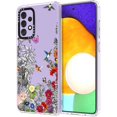 thumbnail image 1 of for Samsung A52 Case, for Samsung Galaxy A52 5G Case, Crystal Clear Slim Soft TPU + PC Cover Case with Women Girl Humming Bird Flower Design Case for Galaxy A52, 1 of 7
