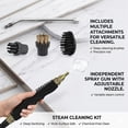 thumbnail image 5 of 2500W Handheld Steam Cleaner with 6-Level Control | High Temperature Pressurized Vapor for Multi-Surface Use | Portable Car, Grout, Tile, Kitchen, Bathroom, Upholstery Tool, 5 of 7