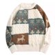 thumbnail image 2 of Suéter navideño vintage, ropa de hombre, prendas de punto, invierno 2024, suéter americano grueso y suelto, jerséis nuevos, jerséis empalmados japoneses, 2 of 4