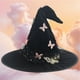 thumbnail image 2 of Guardurnaity Sombrero de Halloween, negro, de , para mujer, estilo mágico, suave, súper suave y perfecto para Halloween y fiestas. Sombreros blanco rosado, 2 of 6