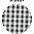 thumbnail image 3 of Round Tablecloth 60 Inch, White Black Buffalo Check Plaid Tablecloths Round Water Resistant Spill Proof Table Cloth Cover Farmhouse Tablecloth for Dining, Party, Buffet, Wedding, 3 of 8