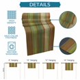 thumbnail image 6 of Sage Green Brown Table Runner 108 Inches Long - Country Vintage Ombre Wooden Grain Kitchen Dining Burlap Linen Tablerunner for Small/Round/Square/Wedding/Coffee/Dining Table Party Décor 13 x 108, 6 of 8