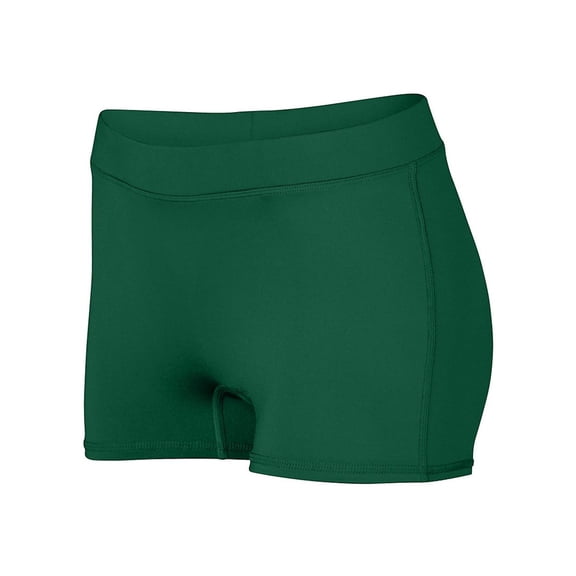 Augusta S Girls Dare Shorts Dark Green 1233