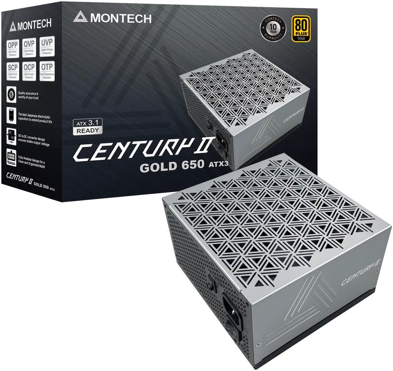 MSI - MAG A850GL PCIE5 WHITE, Fully Modular Gaming PSU, 80+ Gold