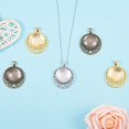 thumbnail image 6 of 1 Set 18pcs Flat Round Star Pendant Trays Bezel 20pcs Transparent Glass Cabochon Dome Tiles Clear Cameo Total 18 Sets for oto Pendant Craft Jewelry Making, 6 of 8