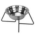 thumbnail image 4 of Stainless Steel Cat Food Bowl, Reduce Neck Burden Easy To  Rust Protection Raised Pet Bowl With Metal Stand For Small Dogs For Water, 4 of 8
